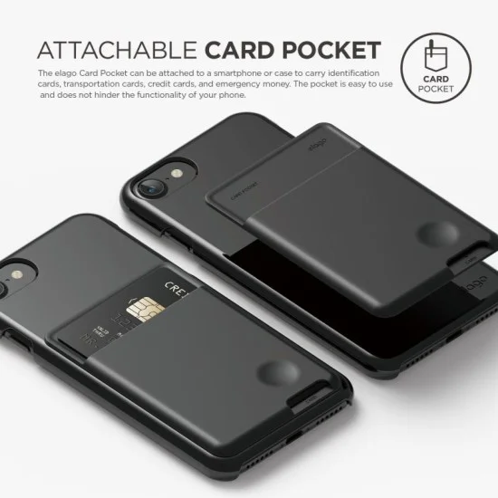 Elago Card Pocket Jean Indigo - Black